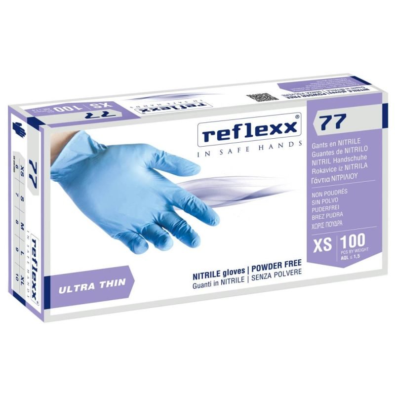reflexx_r77100_powder_free_nitrile_gloves_1000_pcs_selmedico.com